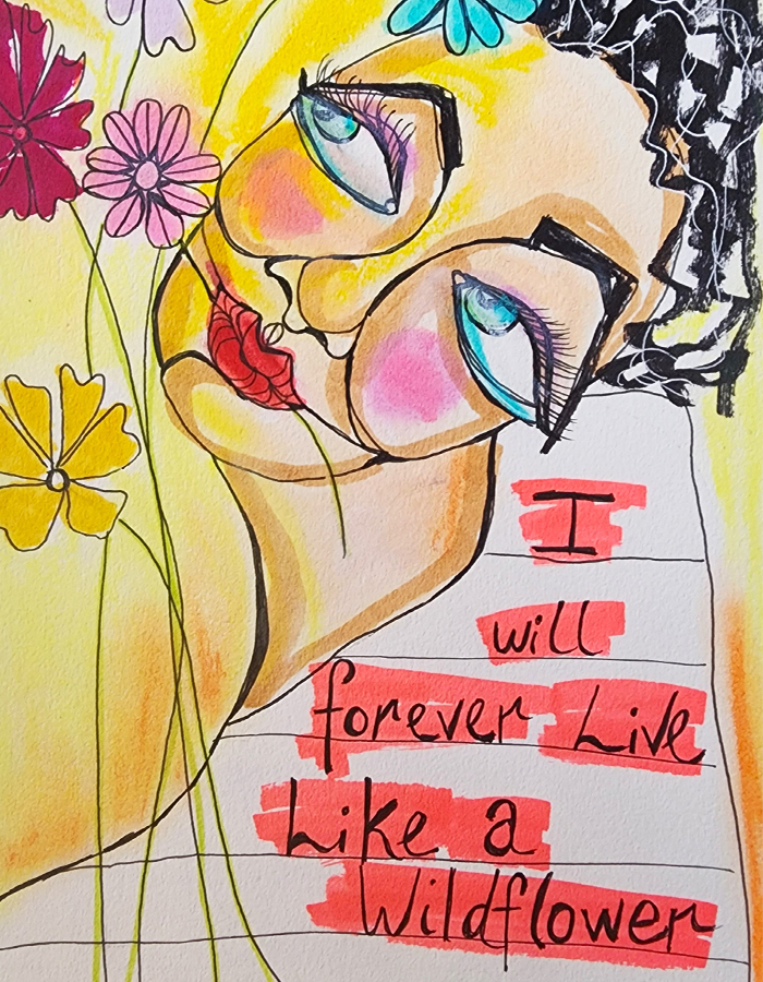 Shop - I will Forever Live Like a WildFlower Art Prints & Cards by April Mansilla in Hamilton, Ontario.
